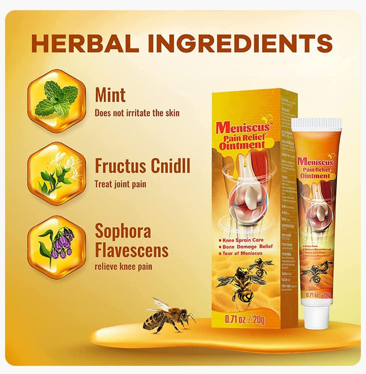 Pommade professionnelle anti-douleurs articulaires, musculaires au venin d'abeille