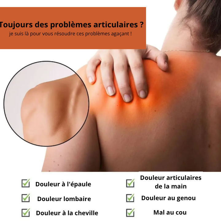 Pommade professionnelle anti-douleurs articulaires, musculaires au venin d'abeille